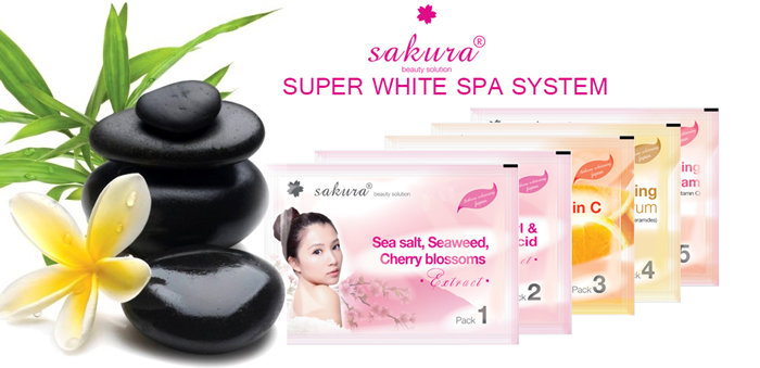 Nếu không có nhiều thời gian, bạn cũng có thể sử dụng các sản phẩm tắm trắng như Sakura Super White 5 trong 1 đáp ứng tiêu chuẩn Spa. Đây làm công thức tắm trắng da độc đáo được nghiên cứu và phát triển bởi các chuyên gia hàng đầu Nhật Bản. Với kem dưỡng Sakura, bạn sẽ thấy được sự thay đổi của làn da sau lần sử dụng đầu tiên.