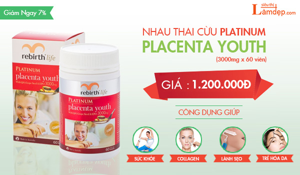 Nhau Thai Cừu Platinum Placenta Youth